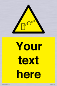 Custom warning barrier